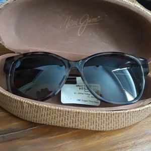 New, Maui Jim, Olive Tokyo Tortoise Women's Cateye